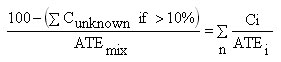 weighted formula for ATE calculation